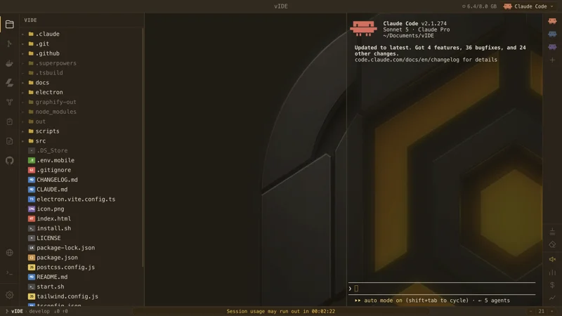vIDE - Vibecoding IDE
